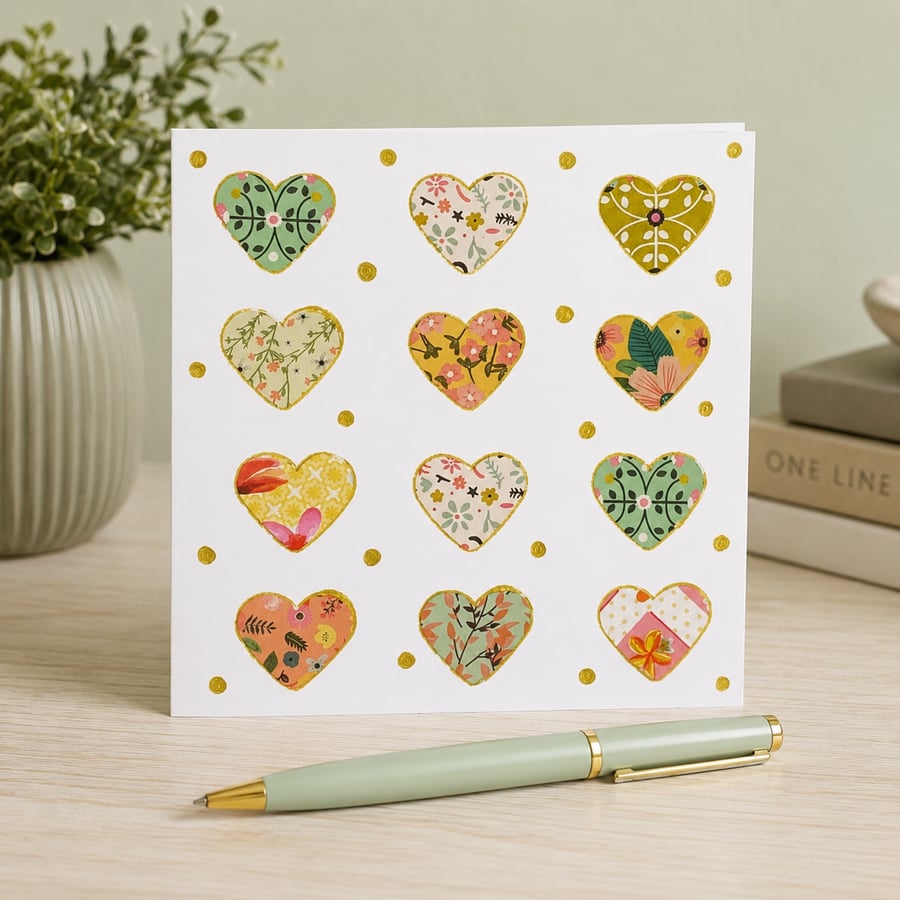 Paper Hearts Card 