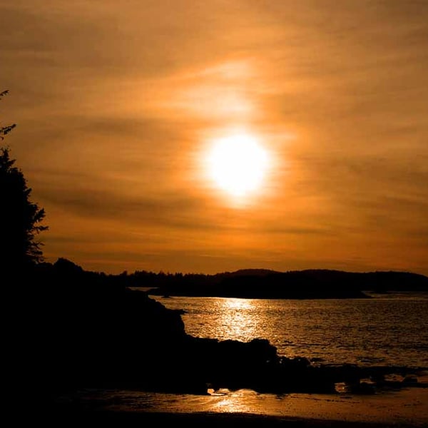 Sunset Long Beach Tofino Vancouver Island Canada Photograph Print