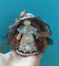 Fairy Doll Decoration - Folded Book Art - Sea Side Themed Ornaments - Isabella