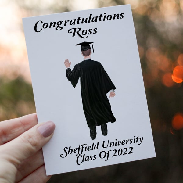Congratulations Graduation Card, Your Graduating Card, Personalised Card 