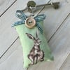 EASTER BUNNY KEY RING - fresh green and forest green
