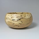 A decorative spalted beech bowl