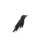 Raven brooch - Handmade - Image 3