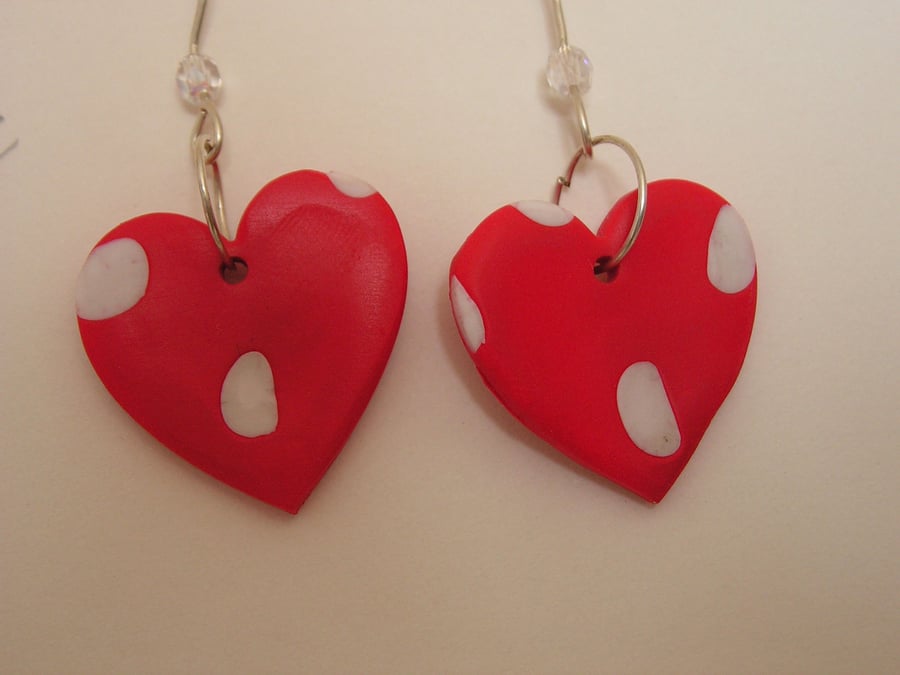 Strawberry heart earrings