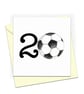 20th birthday card, Age 20 football card - Image 2
