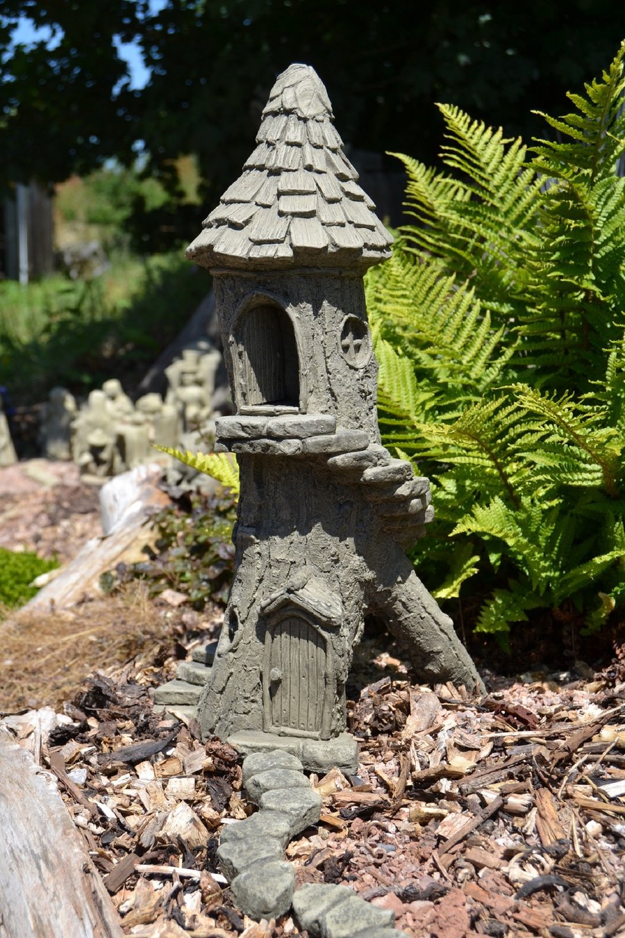 Tip Toe Tower Fairy House Garden Stone Garden Ornament