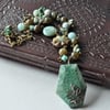 Tribal Dance African Turquoise, Amazonite & Labradorite Necklace