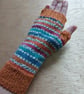 Gloves - hand knitted - fingerless - Image 5