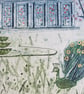 Camellia Glass House - Original Collagraph Print - Image 3