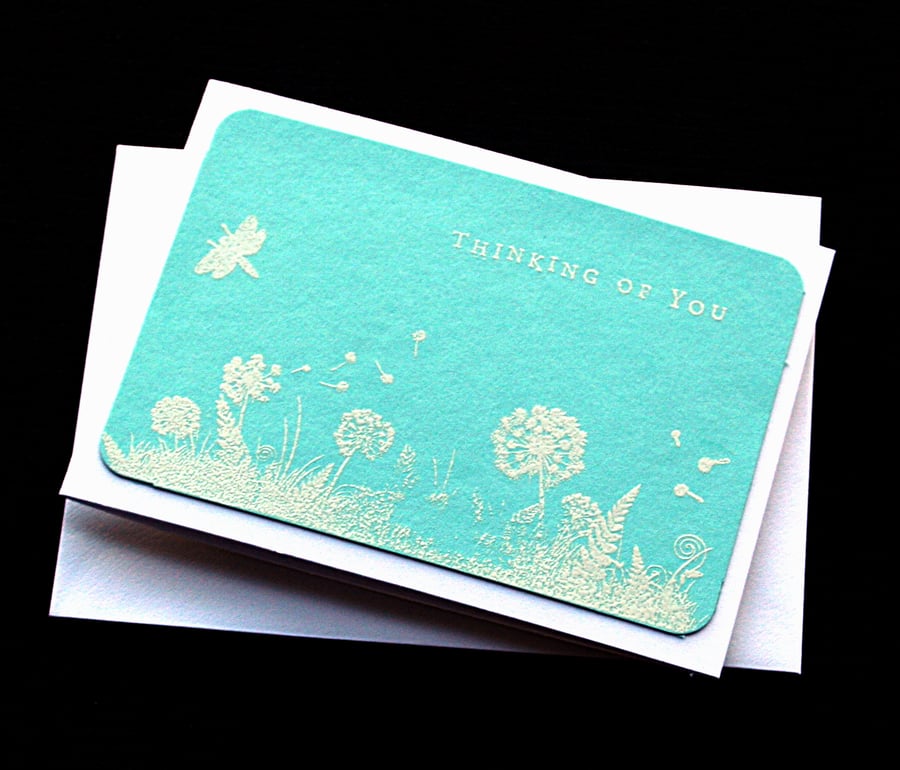 Thinking Of You Landscape - Handcrafted Sympathy Card - dr19-0004