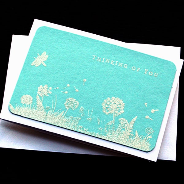 Thinking Of You Landscape - Handcrafted Sympathy Card - dr19-0004