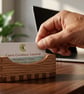 Oak Wood Business Card Holder - Image 4