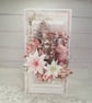 Pink  Nutcracker Christmas. Luxury PinkChristmasCard. Festive Keepsake. (2) - Image 1
