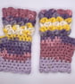 Crocheted Fingerless Dragon Scale Gloves - Image 3
