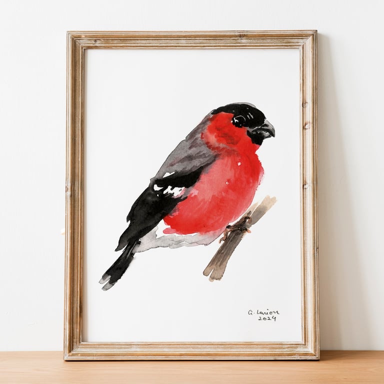 Bullfinch A5 Inkjet Print