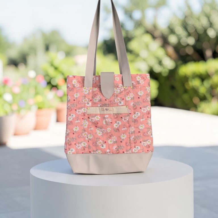 Weekender Tote Bag.  Flower Garden, from the Botanical Collection.