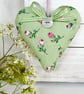 SALE - GREEN FLORAL HEART - Image 1