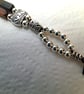 Handmade Beaded Leather Picasso Jasper Gate Bracelet  - Image 5