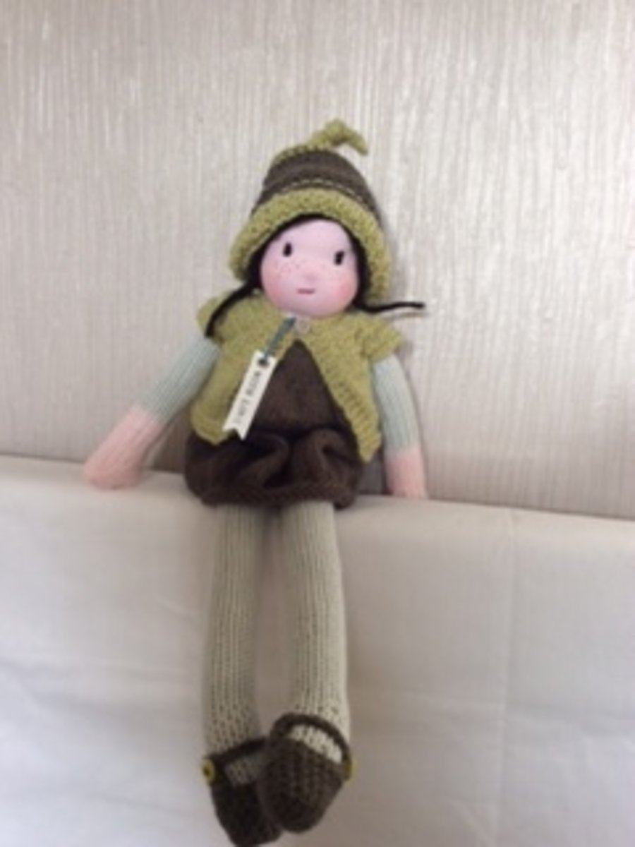 knitted rag doll - Katie