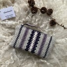 Woolly Wallet - Dusky Lilac. Handwoven in Wales