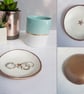Handmade clay ring dish (trinket bowl), handmade, customised - Image 6
