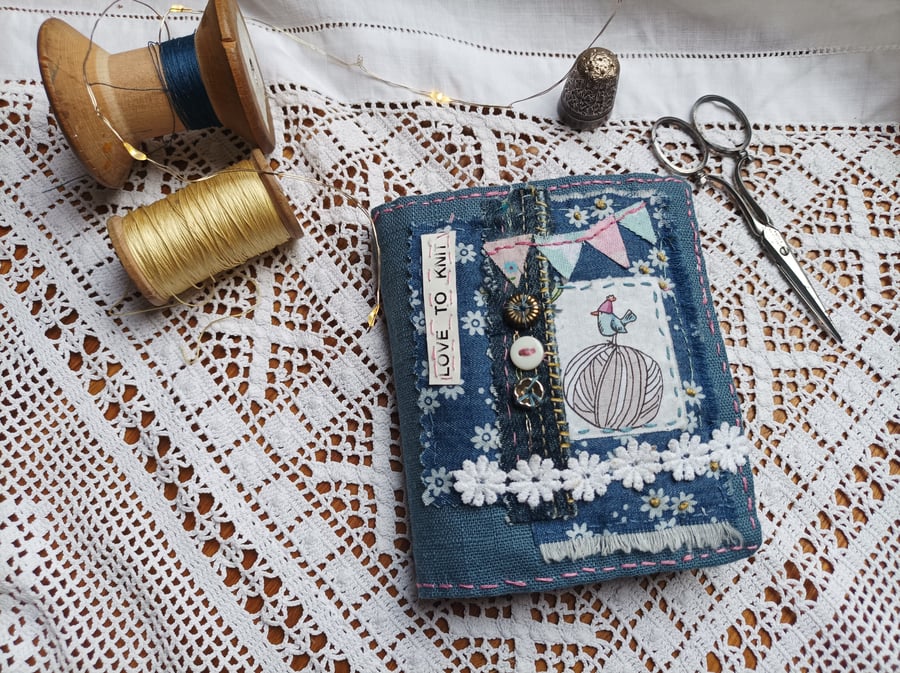 Needlecase slow stitch needle work eco gift 