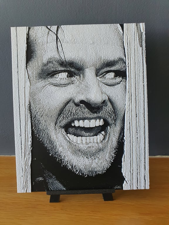 Jack Torrance The Shining Hueforge Portrait 3D Printed Artwork Print