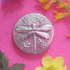 Handmade pewter dragonfly brooch