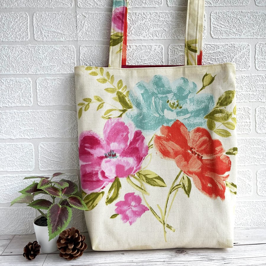Bright Flowers Tote Bag