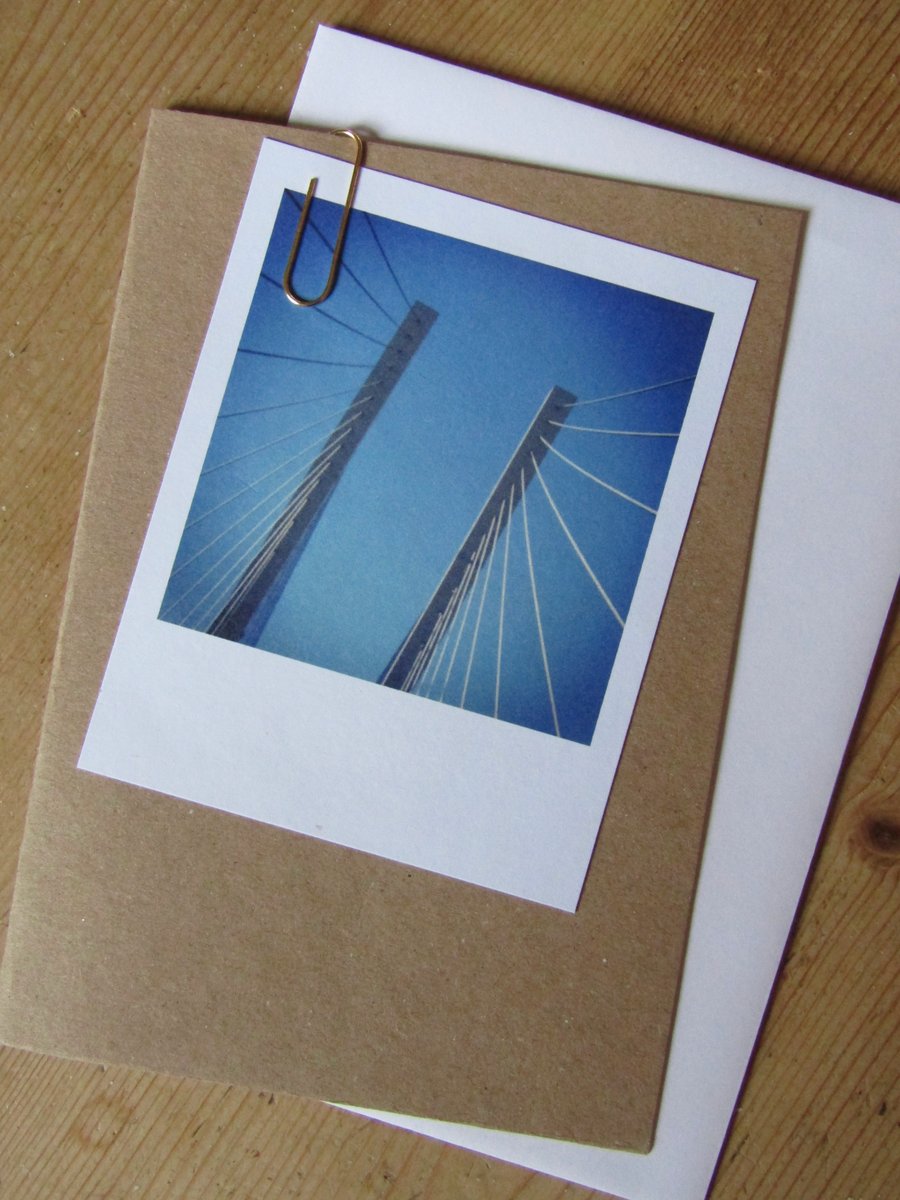 “Polaroid” style photo card: Travel