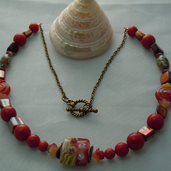 Faux coral deals beads