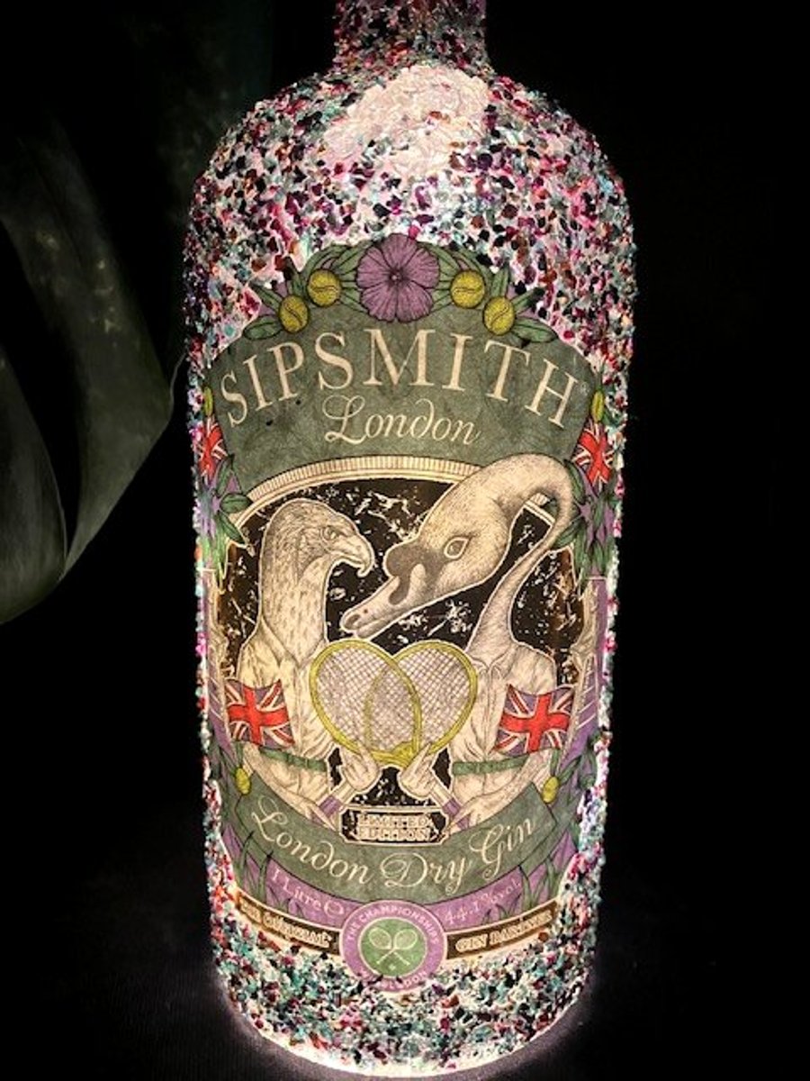 Wimbledon-special Limited Edition Sipsmith Gin Decorative Table Lamp