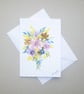 hand painted floral watercolour painting blank card ( ref FA291 G4 ) - Image 1