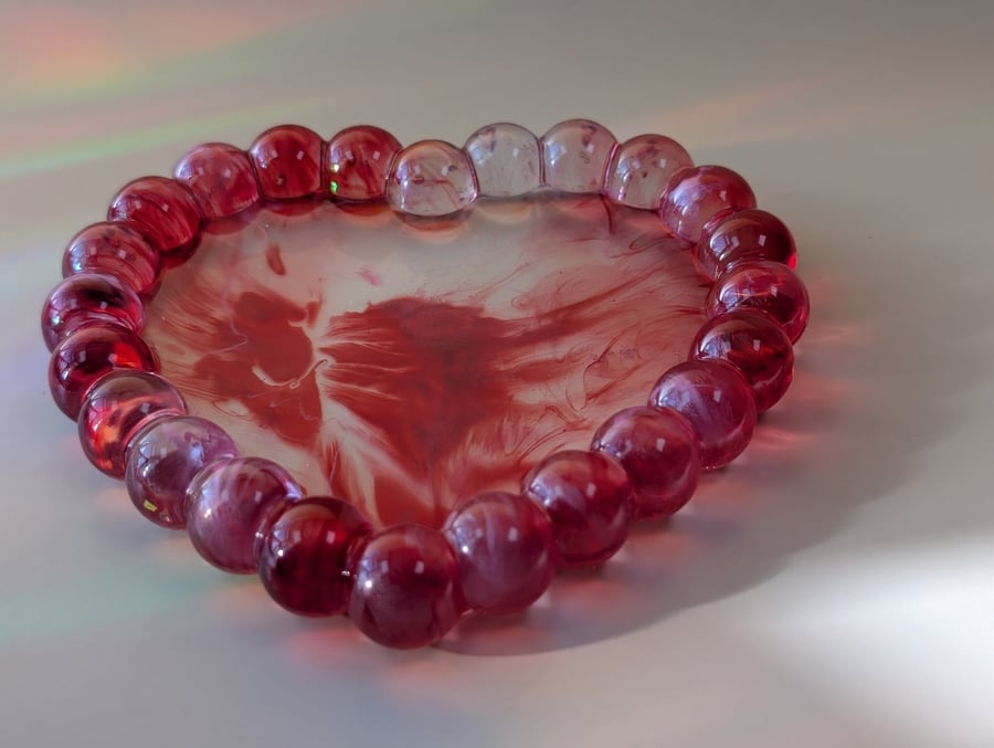 Handmade Resin Heart Tray – Be My Valentine