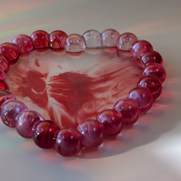 Handmade Resin Heart Tray – Be My Valentine