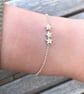 Sterling Silver Stars Bracelet for Adults 7.5 inches