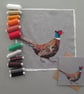 Pheasant card, printed on recycled card, blank - Image 2