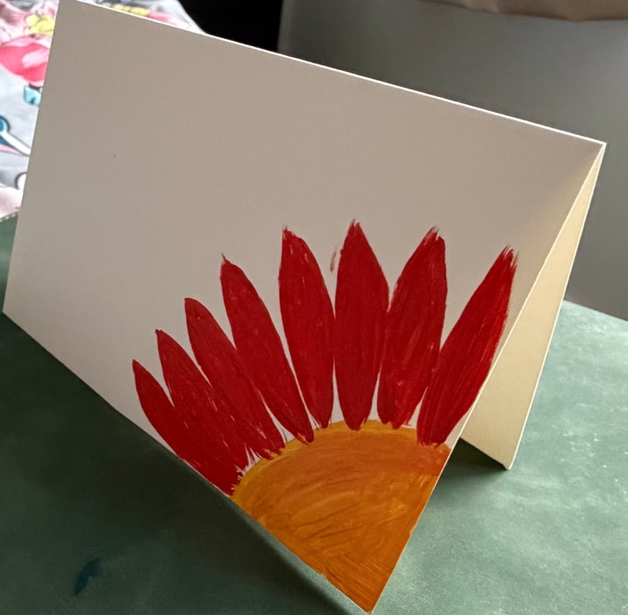 Hand Painted Arcylic Card - Blank