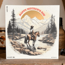 Handmade Happy Mother's Day Card - Off White & Gold