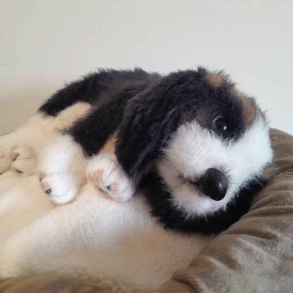 Cavalier King Charles Spaniel, dotpebblesknits design,