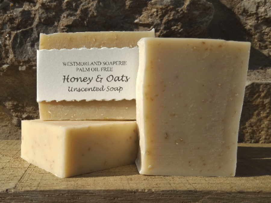 Honey & Oats Palm Oil Free Soap Folksy