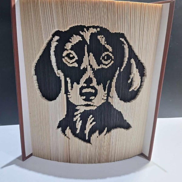 Dachshund 180 CUT & FOLD Book Folding Pattern - EMAILED PDF PATTERN