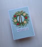 Textured Christmas wreath card - Image 5
