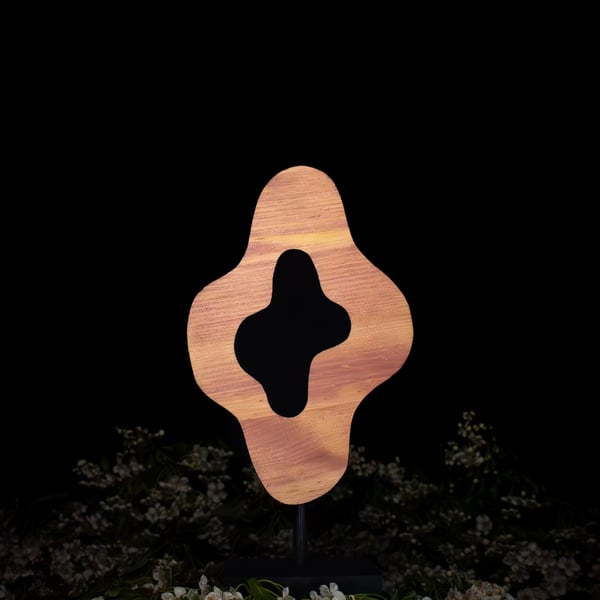 "Aura" - abstract wooden sculpture 