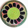 58mm Fabric Pocket Mirror with Free Machine Embroidery