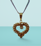 Full Persian Heart Pendant Necklace - made to order