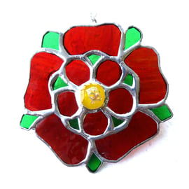 Lancashire Rose Suncatcher Stained Glass 