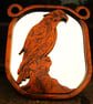 eagle wall mirror carved from imbuia and only one made - Image 2
