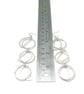 Handmade Dangly Sterling Silver Long Geometric Earrings, Unique Modern Jewellery - Image 4