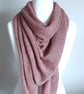 Large Alpaca Wrap, Shawl, Triangular - Image 2